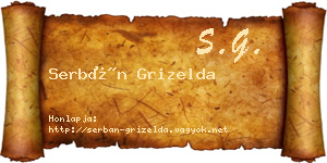 Serbán Grizelda névjegykártya